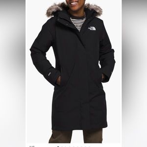 Arctic Waterproof 600-Fill-Power Down Parka with Faux Fur Trim